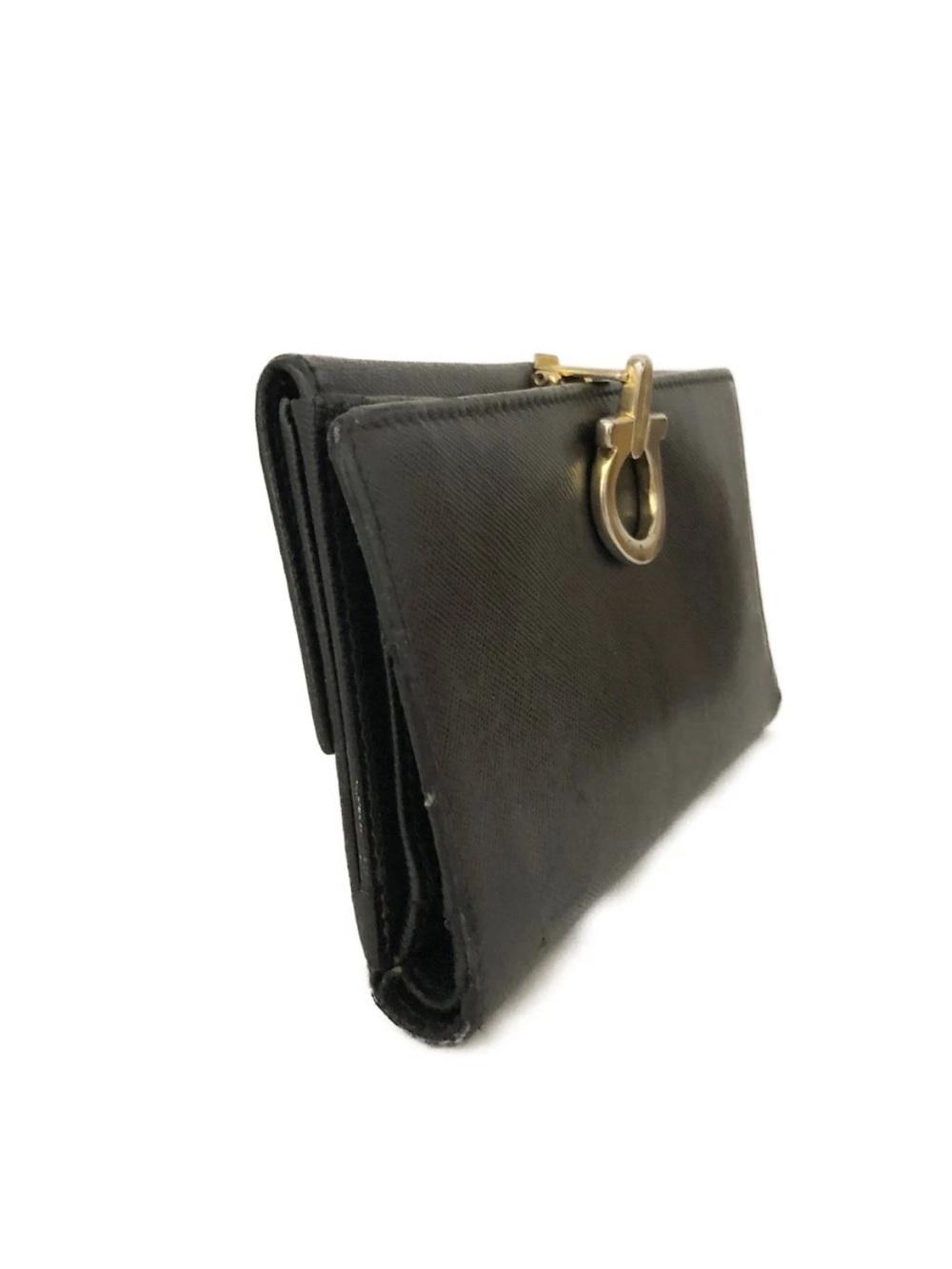 Salvatore Ferragamo Gancini Medium Continental Wallet in Saffiano Leather👝 - Picture 2 of 8